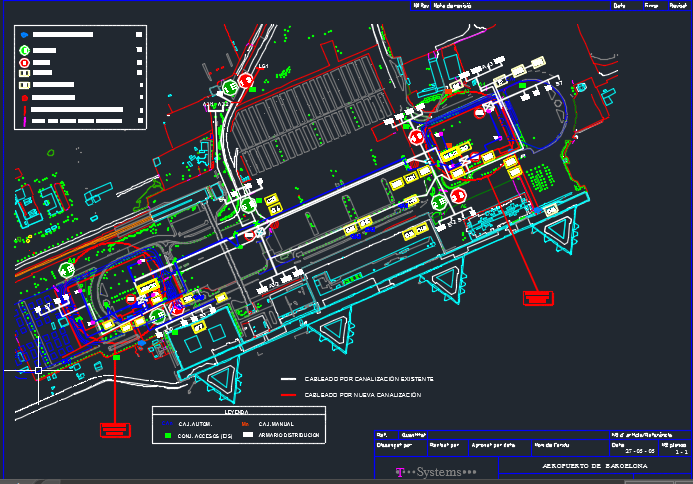 نقشه الکتریکال و مانیتورینگ فرودگاه